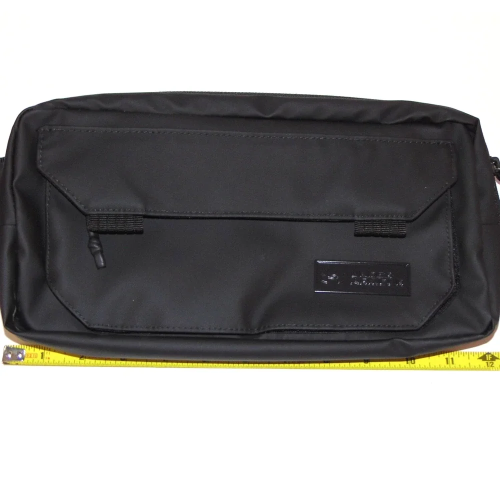 Under Armour Black Waist Bag 3 Compartment Crossbody Adjustable Strap UA NWT